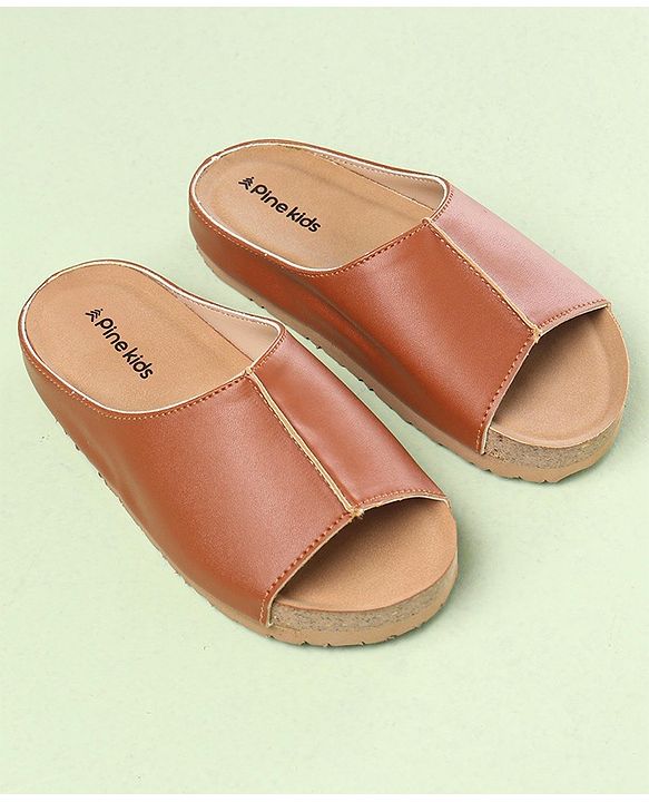 Pine Kids Open Toe Sandals - Tan