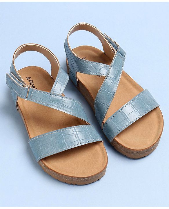 Pine Kids Sandals With Velcro Closure - Blue