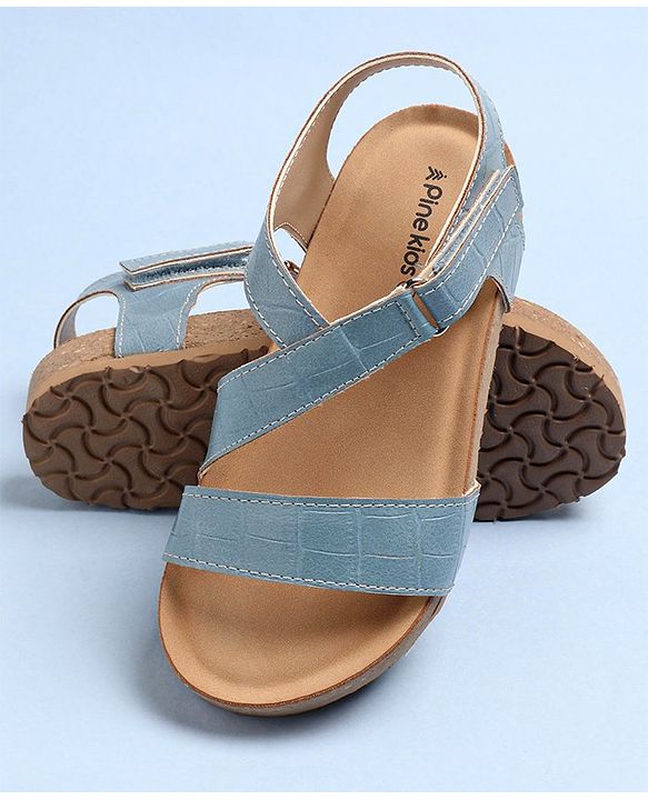 Pine Kids Sandals With Velcro Closure - Blue