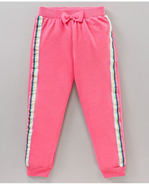 Babyhug Cotton Full Sleeves Top & Lounge Pant Set Dot & Minnie Mouse Print- White Pink