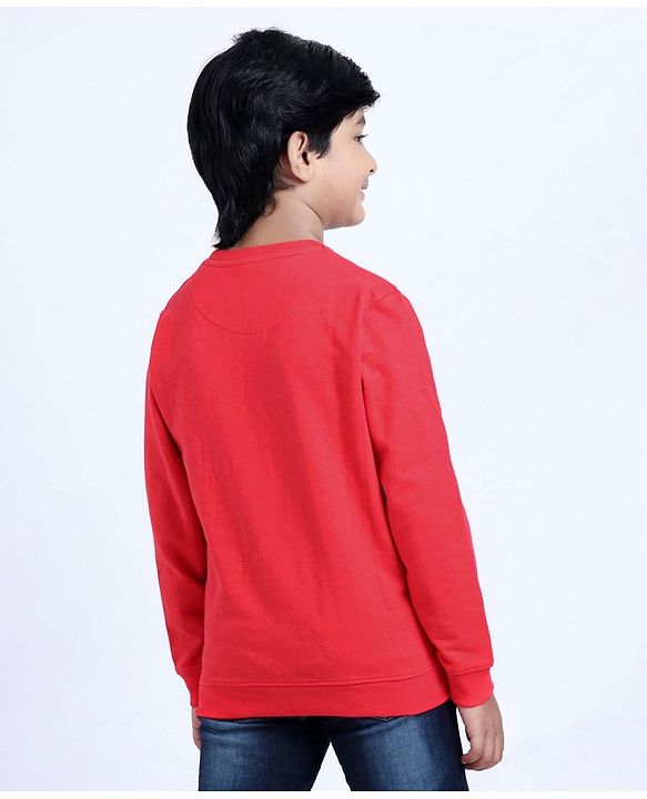 Pine Kids Full Sleeves Sweatshirt Text Print - Multicolour