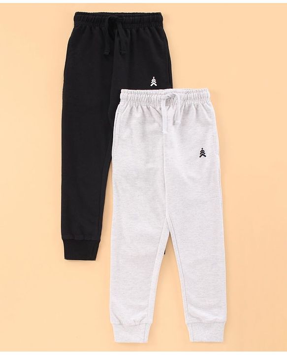 Pine Kids Full Length Bio Wash Track Pants - Grey Black