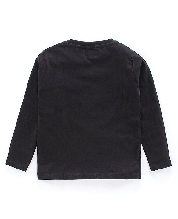 Pine Kids Full Sleeves Bio Wash Tee - Black