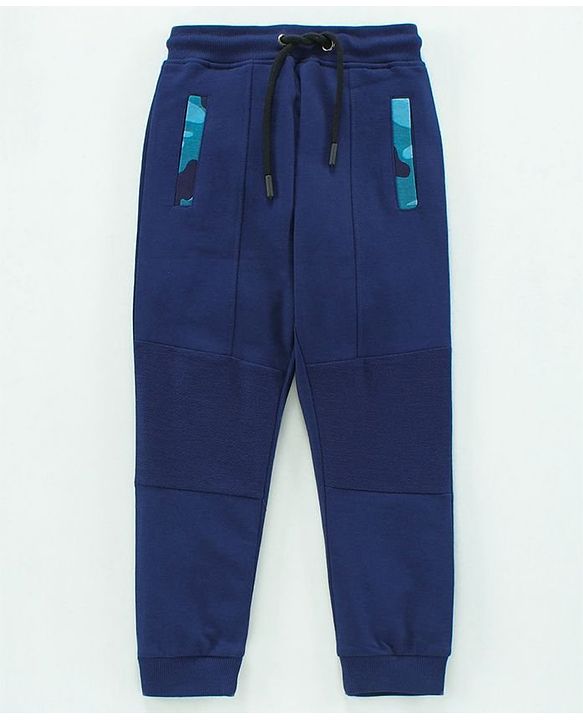 Pine Kids Full Length Bio Washed Track Pant - Blue