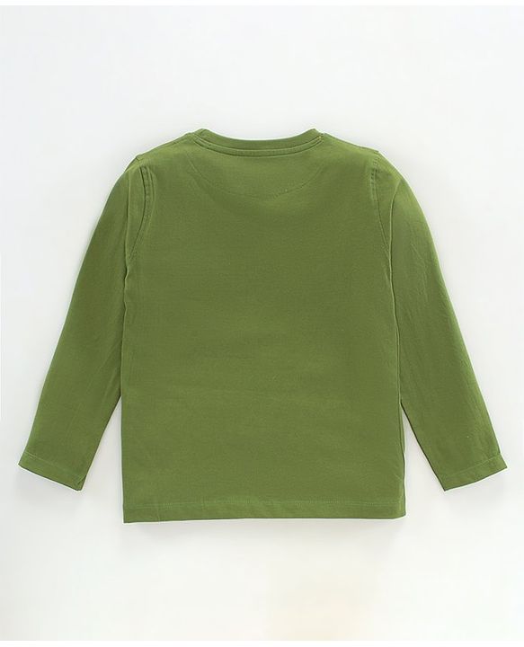 Pine Kids Full Sleeves Bio Washed T-Shirt - Green