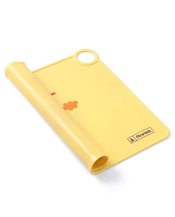 Pine Kids Silicone Animal Printed Placemat - Yellow