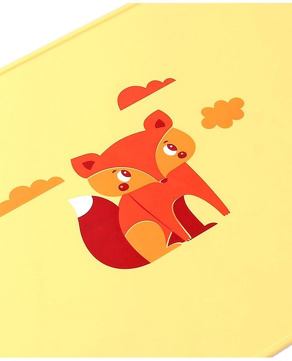 Pine Kids Silicone Animal Printed Placemat - Yellow