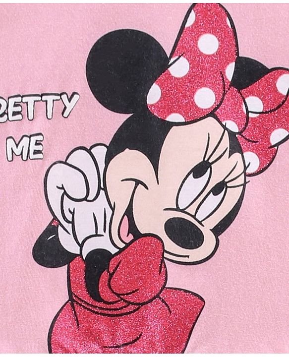 Babyhug Full Sleeves Top & Leggings Minnie Mouse Print - Pink