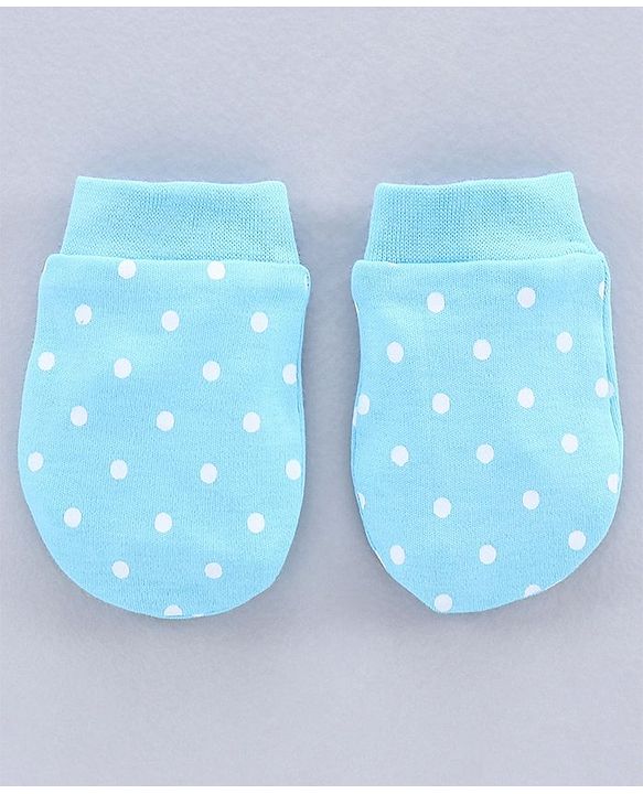 Babyhug 100% Cotton Mittens Solid Floral Printed Pack of 3 - Pink Yellow Blue