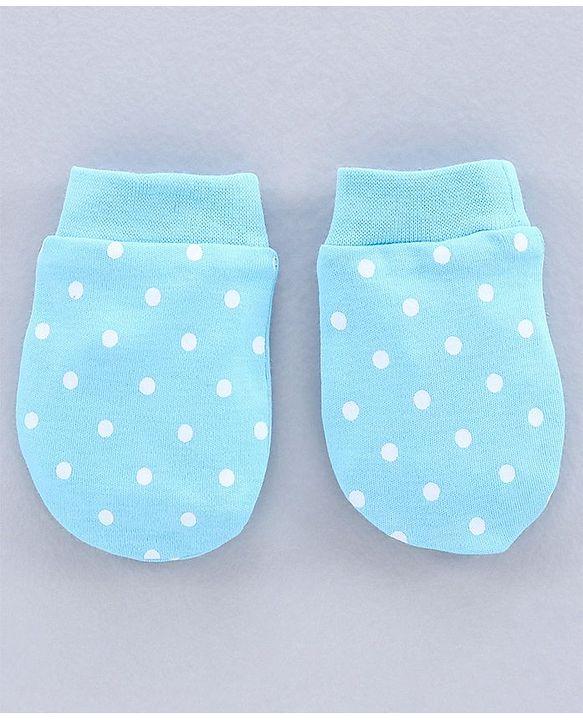 Babyhug 100% Cotton Mittens Solid Floral Printed Pack of 3 - Pink Yellow Blue