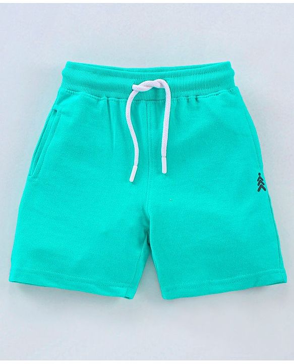 Pine Kids Biowash Shorts With Drawstring - Yellow Green