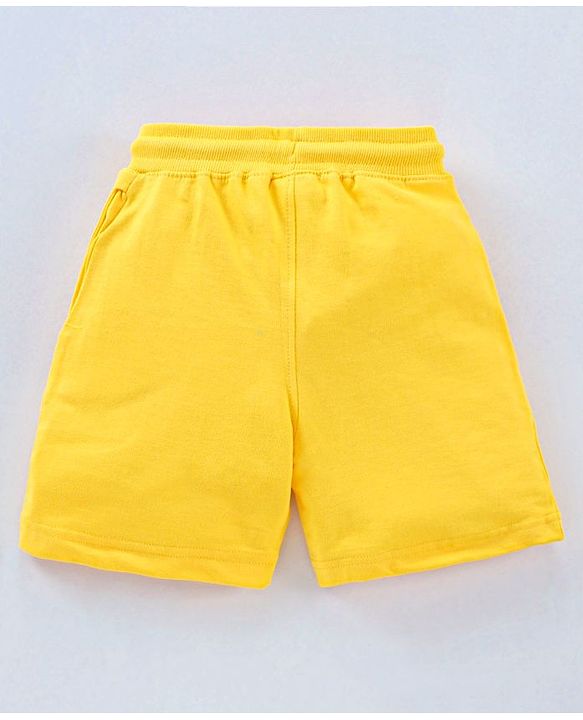 Pine Kids Biowash Shorts With Drawstring - Yellow Green