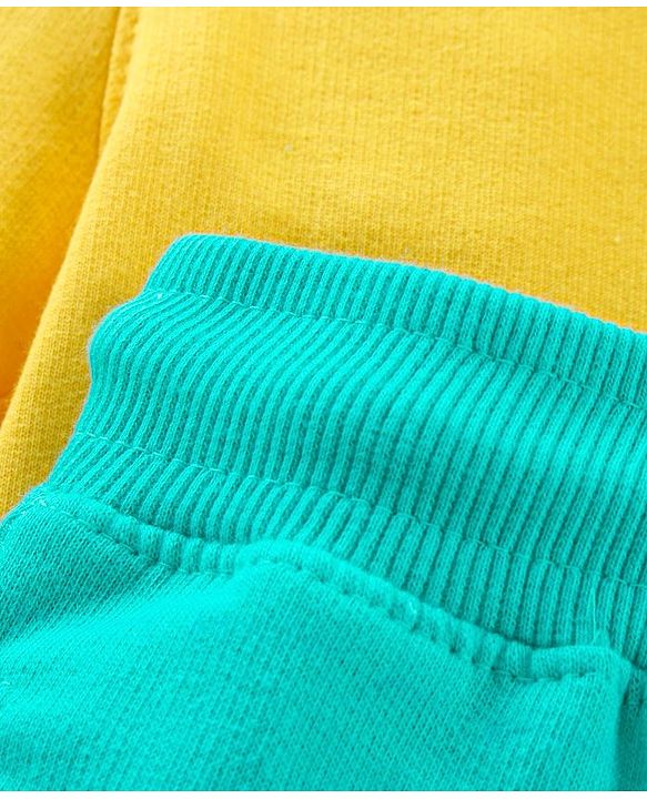 Pine Kids Biowash Shorts With Drawstring - Yellow Green