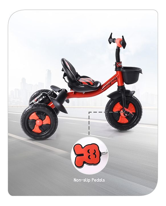 Babyhug Panther Tricycle With Storage Basket - Red
