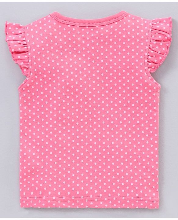 Babyhug 100% Cotton Short Sleeve Vests Strawberry Print Pack of 5 - Blue White Pink