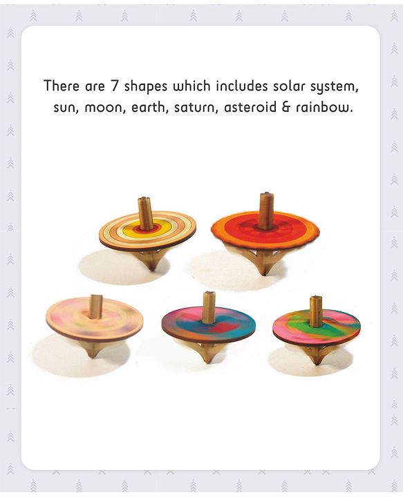 Pine Kids Stellar Spinning Tops DIY Activity Kit - Multicolour