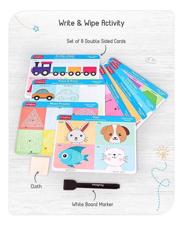 Babyhug Practice Pen Control Activity Sheets - Multicolor