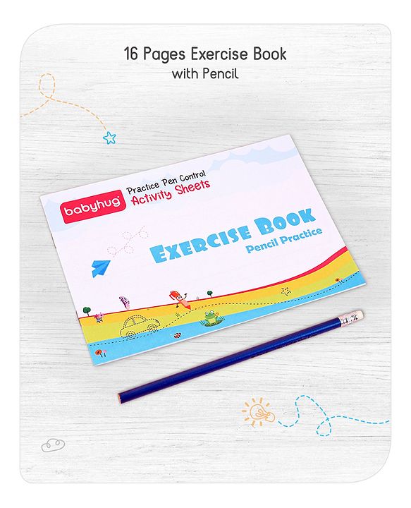 Babyhug Practice Pen Control Activity Sheets - Multicolor
