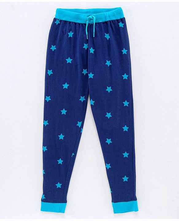 Pine Kids Full Sleeves Biowash Printed Night Suit - Blue