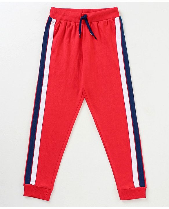 Pine Kids Full Sleeves Biowash Printed Night Suit - Red