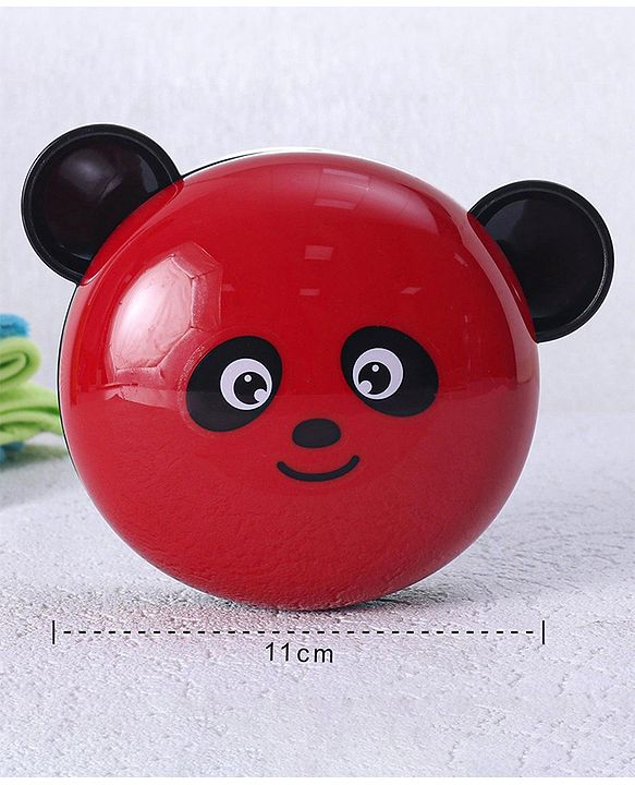 Babyhug Panda Shaped Soap Case - Red & Black