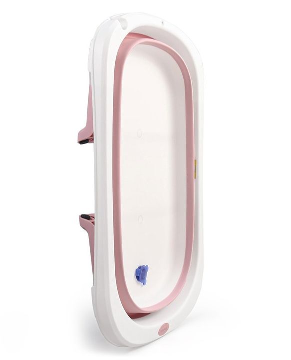 Babyhug Foldable Bathtub with Printed Cushion - Pink