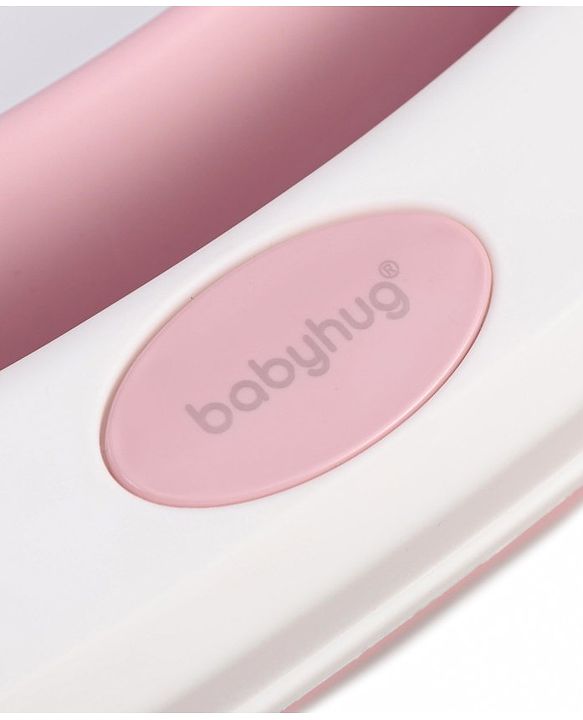 Babyhug Foldable Bathtub with Printed Cushion - Pink