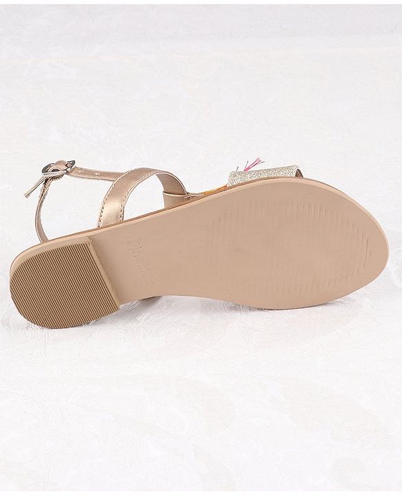 Pine Kids Ethnic Wear Sandal - Gold