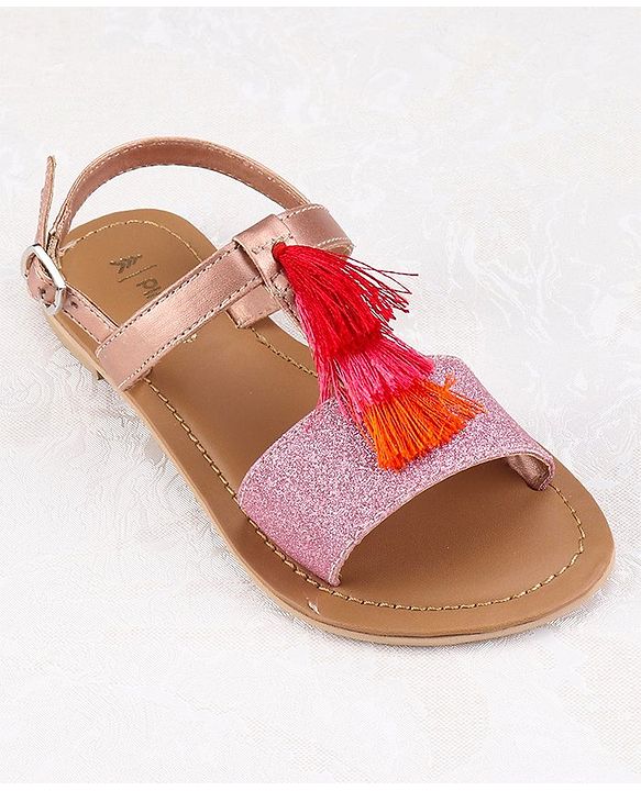 Pine Kids Ethnic Wear Sandal - Rose Golden