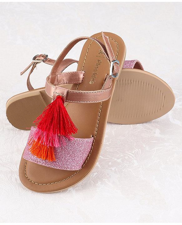 Pine Kids Ethnic Wear Sandal - Rose Golden