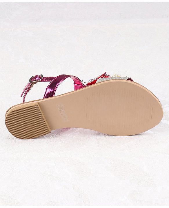 Pine Kids Ethnic Wear Sandal - Purple