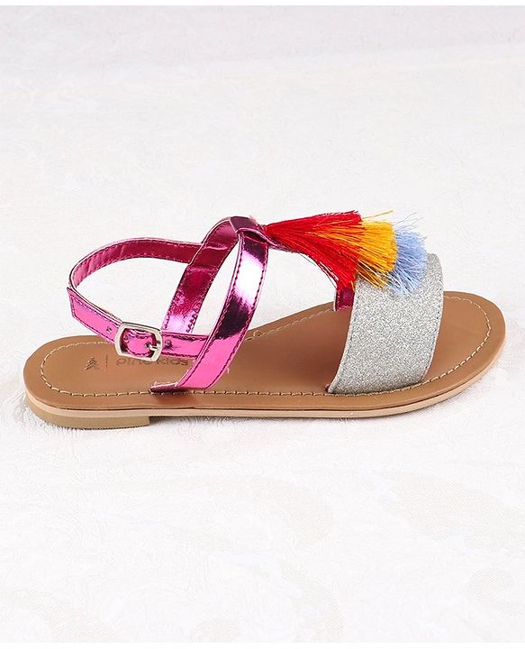 Pine Kids Ethnic Wear Sandal - Purple