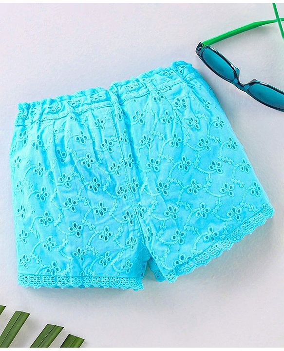 Babyhug Mid Thigh Shorts - Blue