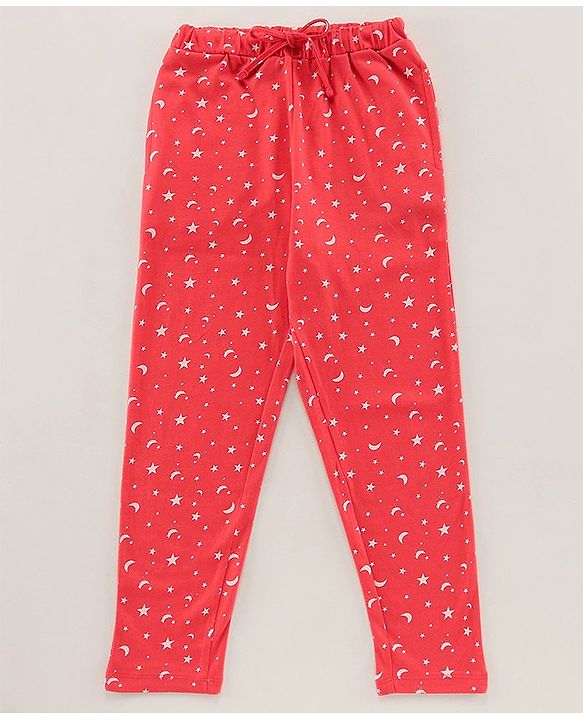 Pine Kids Biowashed Full Sleeves Top & Pyjama Pants Set Text Print - Multicolour