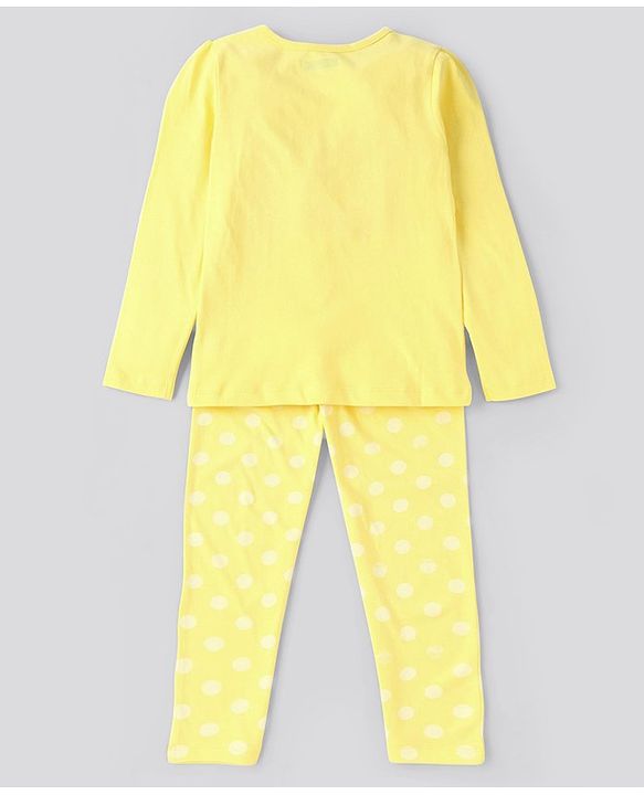 Pine Kids GIRLS Full Sleeves Night Suit 6-7Y Multi-Color