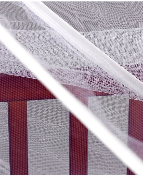 Babyhug Joy Plus Cradle With Mosquito Net - Walnut