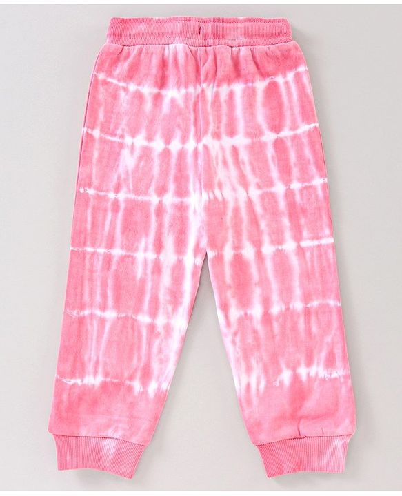 Babyhug Full Sleeves Tee & Lounge Pant Sequinned Unicorn Embroidery - Pink White