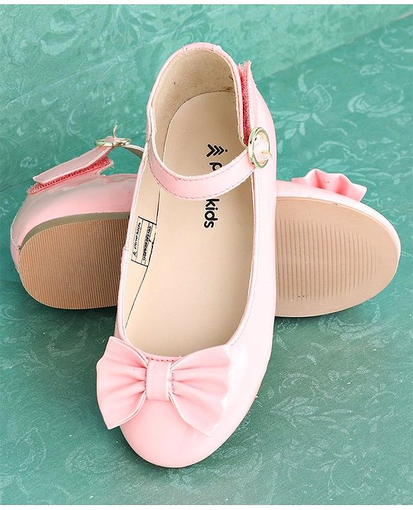 Pine Kids Party Wear Ballerina Bow Applique - Bronze