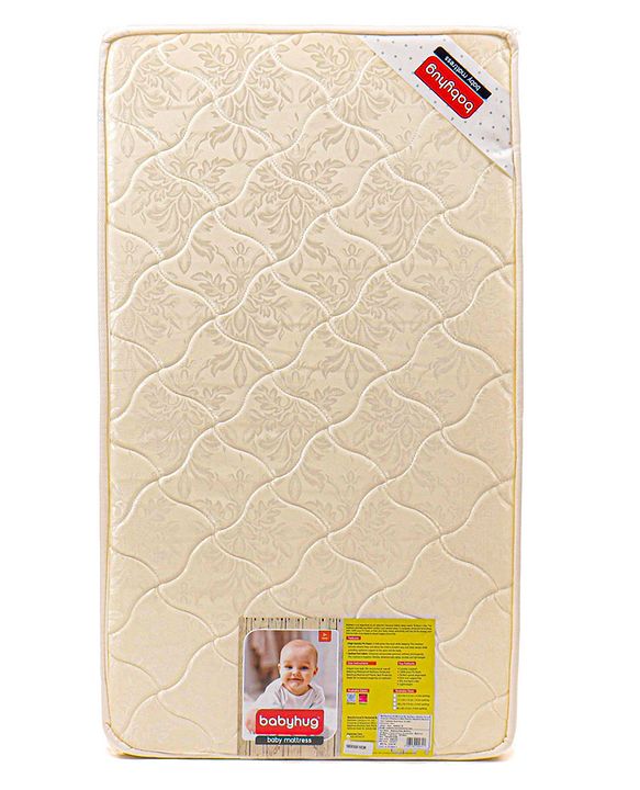 Babyhug High Density Soft Foam Baby Mattress Floral Print - Off White