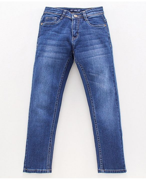 Pine Kids Full Length Enzyme Wash Denim Jeans - Blue