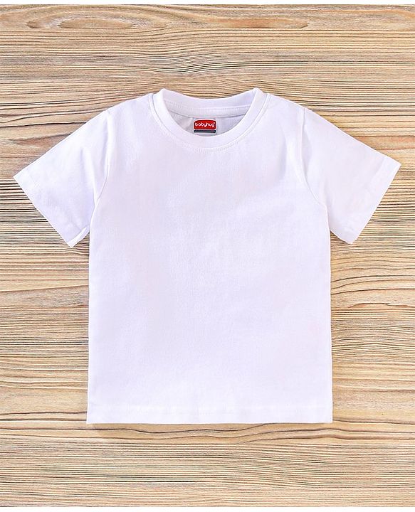 Babyhug Half Sleeves Shirt & Tee With Denim Shorts Cheetah Print - Sky & Dark Blue White