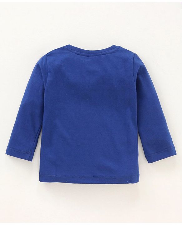 Babyhug Full Sleeves Tee Mickey Mouse - Blue