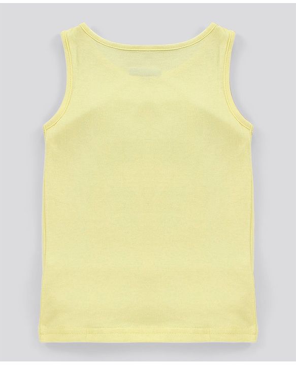 Pine Kids Biowash Sleeveless Top Van Print - Yellow