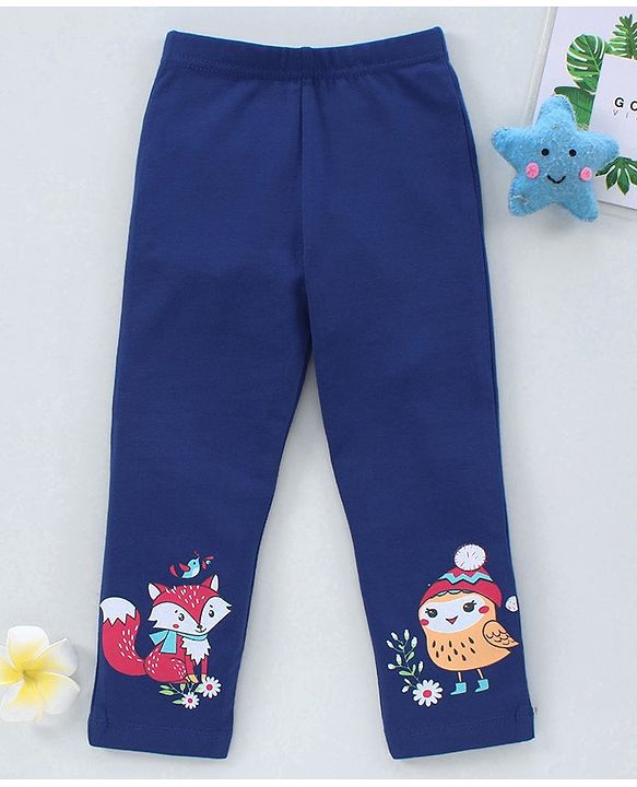 Babyhug Full Length Leggings Star Print - Pink