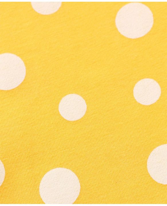 Babyhug Full Length Leggings Polka Dots Print - Yellow