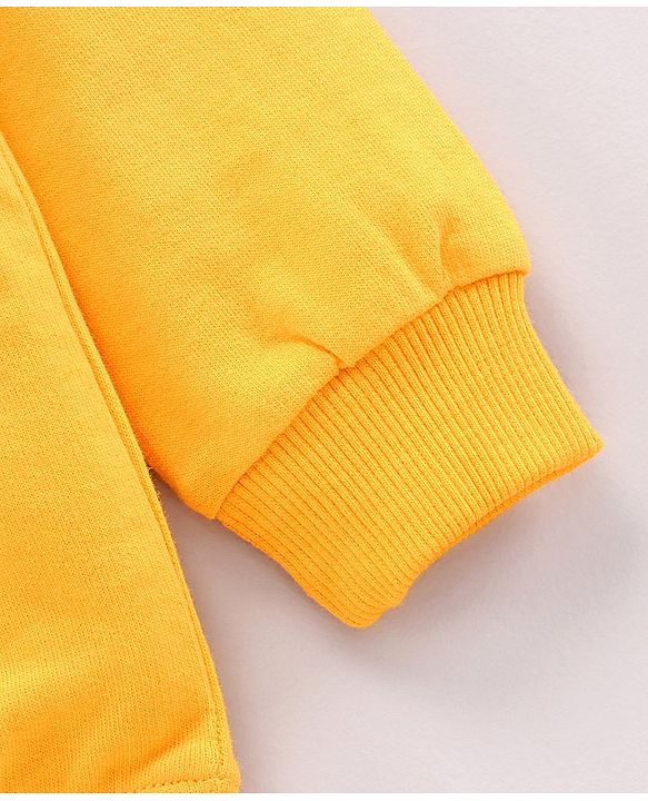 Babyhug Full Sleeves Sweatshirt Space Print Pack of 2 - Yellow Blue