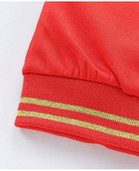 Pine Kids Full Length Bio Wash Solid Color Lounge Pant - Red