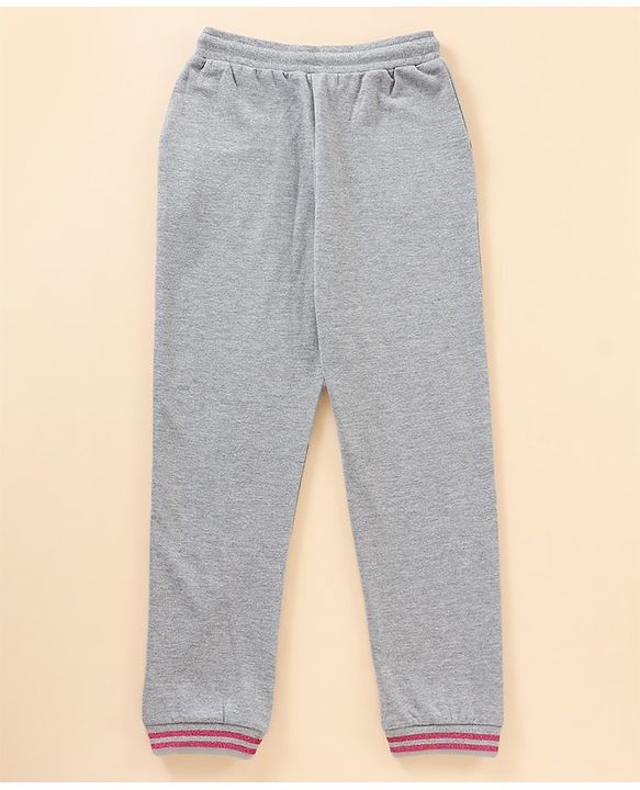 Pine Kids Full Length Bio Wash Solid Color Lounge Pant - Grey