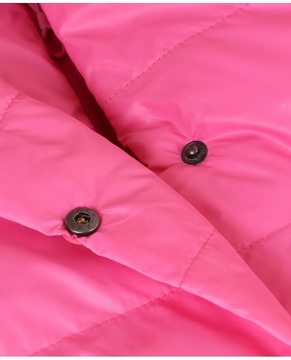 Pine Kids Full Sleeves Medium Winter Double Layered Padded Jacket - Pink