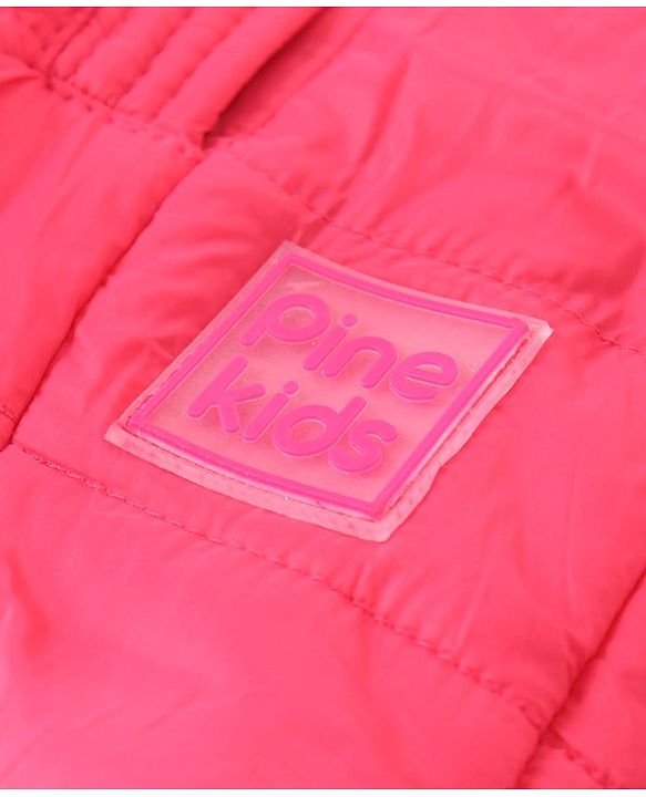 Pine Kids Full Sleeves Reversible Jacket With Pockets - Pink & Purple